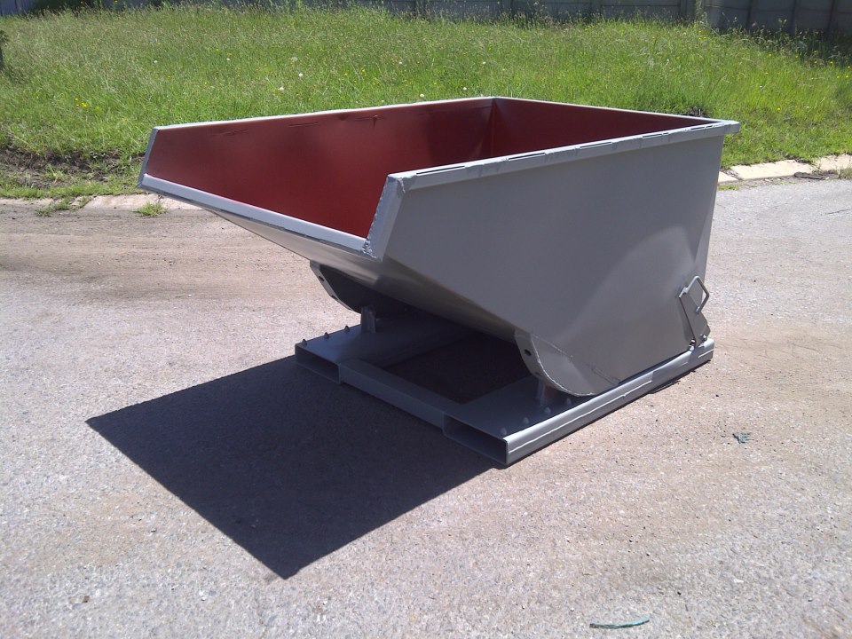 waste recycling rocker bin