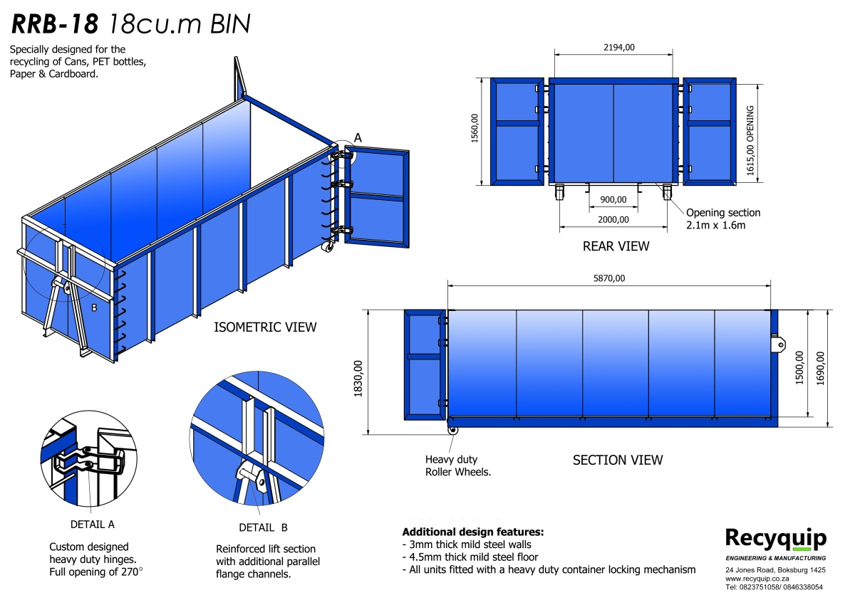 roll-on-roll-off roro waste recycling binbin